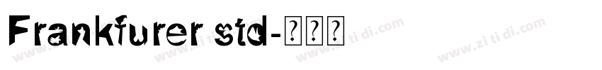 Frankfurer std字体转换